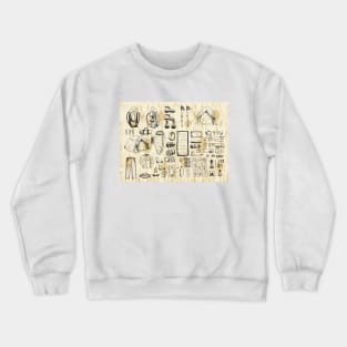 Camping day essentials illustration Crewneck Sweatshirt